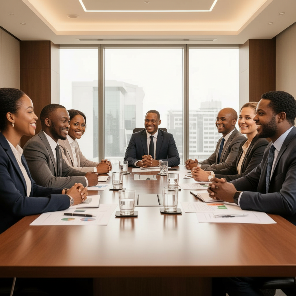 The Shard team in strategic discussion